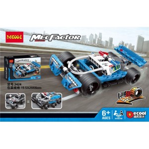 JiSi / Brick 3424 Police Pursuit Building Block | 160 PCS