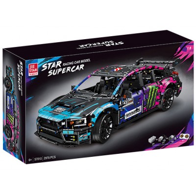 Jie Star 57010 Subaru WRX STI (Black Graffiti) - MOC-79953