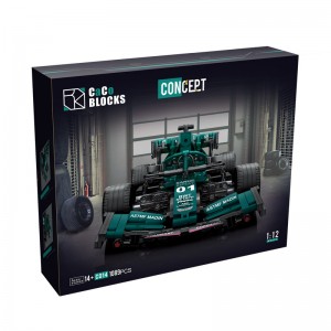 Caco C014 Concept F1 Formula Car (Green) 1:12