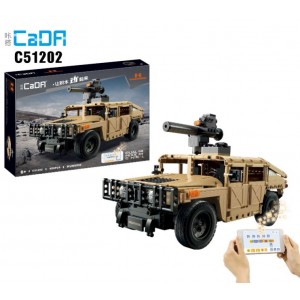CaDa C51202 Hummer H1 (HUMVEE) Military Off-Road Vehicle 1:14