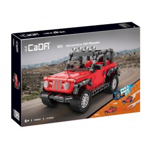 CaDA C52027W Adventure Off-Roader Pull Back Car 1:18 Building Block | 317 PCS