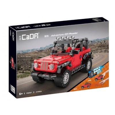 CaDA C52027W Adventure Off-Roader Pull Back Car 1:18 Building Block | 317 PCS