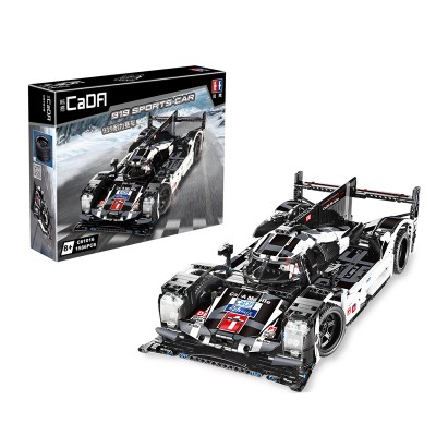CaDA C61016 Porsche 919 Hybrid Sports Car (Static Version) 1:12 Building Block | 1,586 PCS