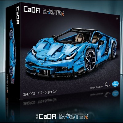 CaDA C61041W Lamborghini Centenario 1:8 MOC Supercar 770-4 - MOC-39933 Building Block | 3,842 PCS