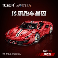 CaDa C61043 Italian Ferrari 488 1:8 (Red, Static Version)
