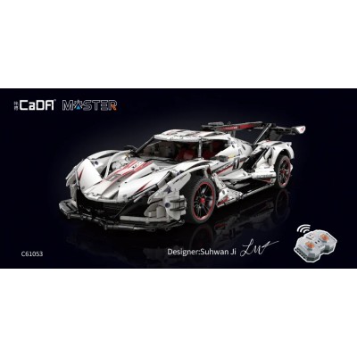 CaDA C61053W Gumpert Apollo IE V12 Hypercar Dynamic Version 1:8 (White) Building Block | 4,449 PCS