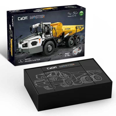 CaDA C61054 Articulated Dump Truck 1:17 (RC Version) Building Block | 3,067 PCS