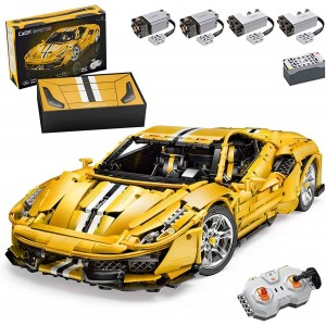 CaDa C61057 Master: Ferrari 488 (Yellow) RC Version 1:8