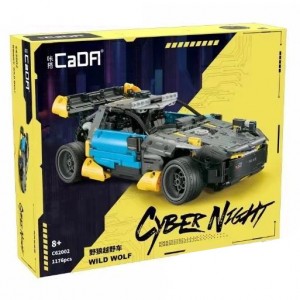 CaDA C62002 Cyber Night: Wild Wolf (Static Version) Building Block | 1176 PCS
