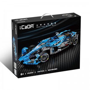 CaDa C64004 Formula E F1 Car (Static Version) 1:8 Building Block | 1,667 PCS