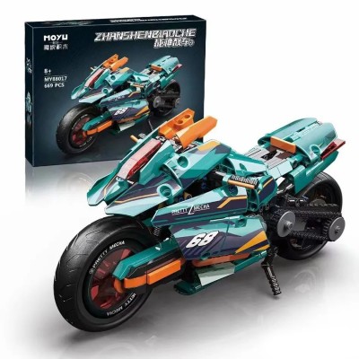 MoYu Block MY88017 Cyberpunk Motorcycle Building Block | 669 PCS
