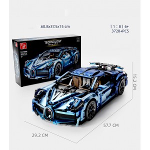 TGL T5004 Bugatti Divo (Blue) 1:8 - MOC-68108