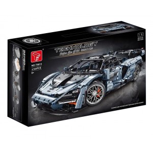 TGL T5013A McLaren Senna (Race Track Version, Blue-Grey) 1:8