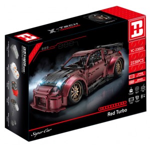 Happy Build YC-23005 Super Car Red Turbo