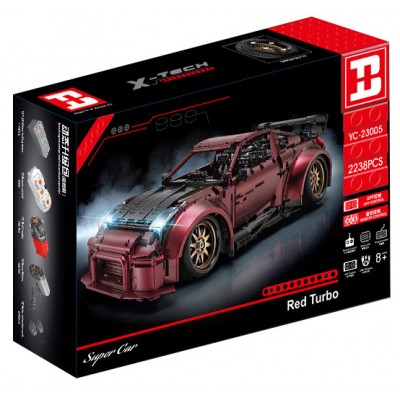 Happy Build YC-23005 Super Car Red Turbo