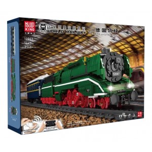 Mould King 12007 World Railway Series Steam Train BR 18 201 German Express Building Block | 2,348 PCS