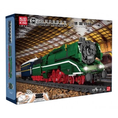 Mould King 12007 World Railway Series Steam Train BR 18 201 German Express Building Block | 2,348 PCS