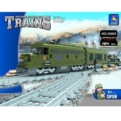 Ausini 25003 Military Train Building Block | 764 PCS