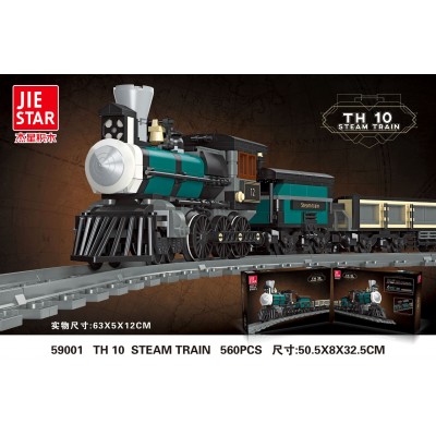 Jie Star 59001 China Railways TH10 Class Steam Locomotive Building Block | 560 PCS